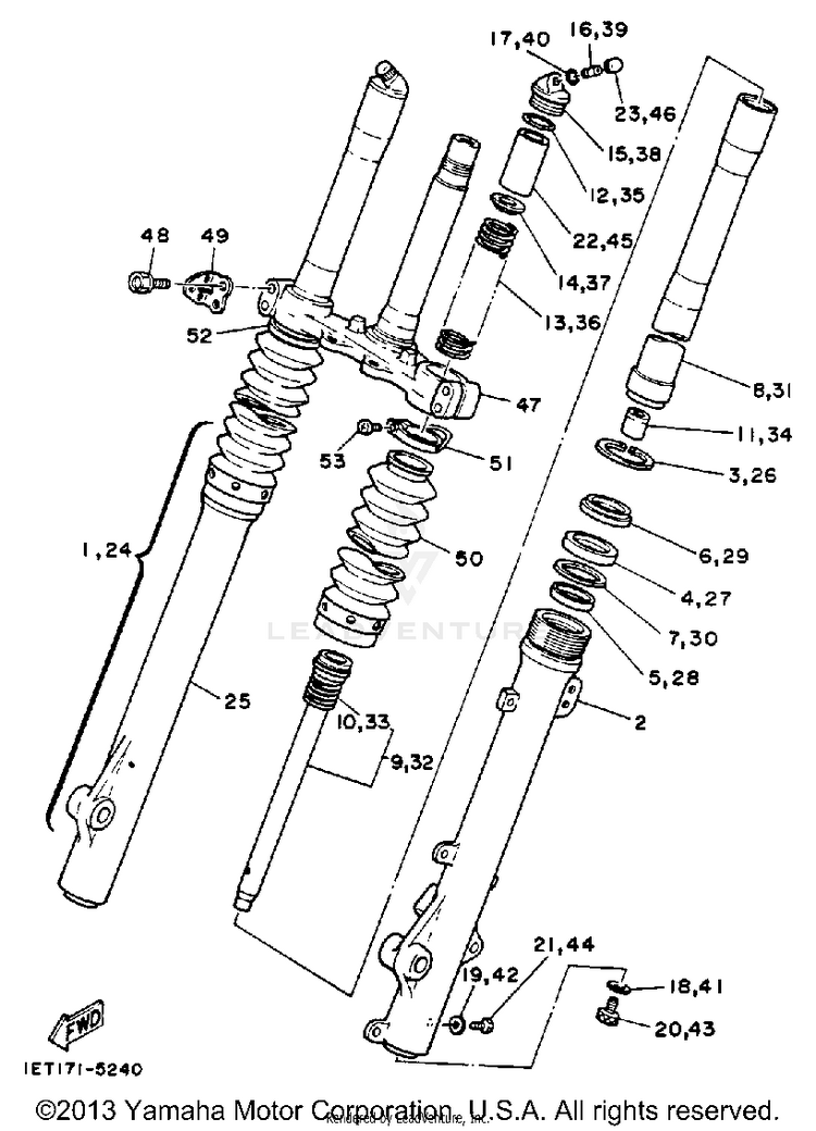 Front Fork Schematic