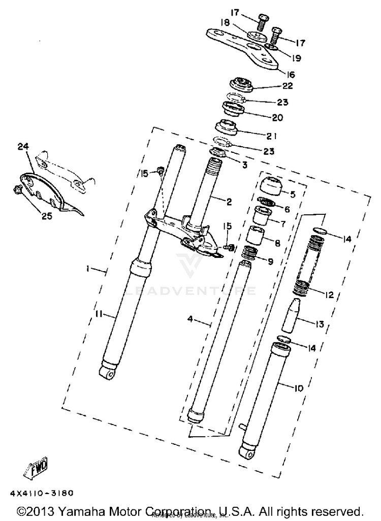 Front Fork Schematic