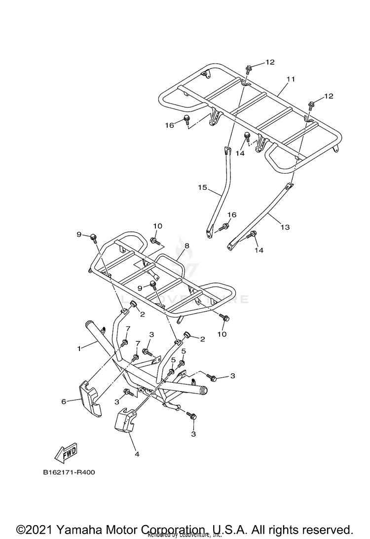 Guard KODIAK 700 EPS HUNTI - YFM70KPHNY - 2022 Schematic