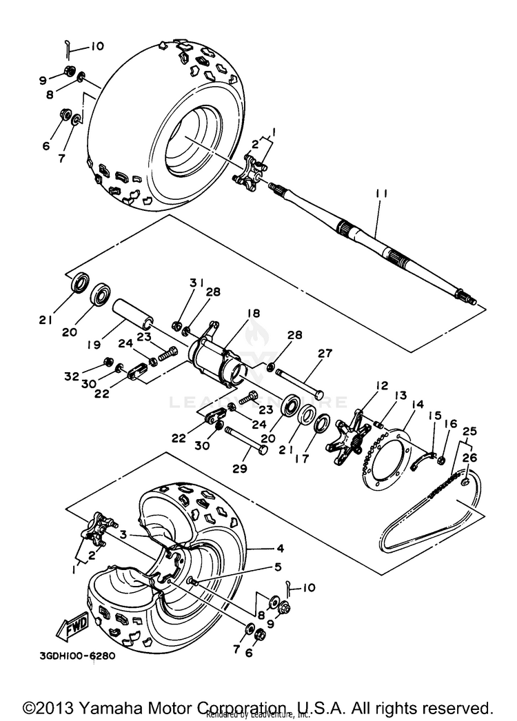 Rear Wheel Schematic
