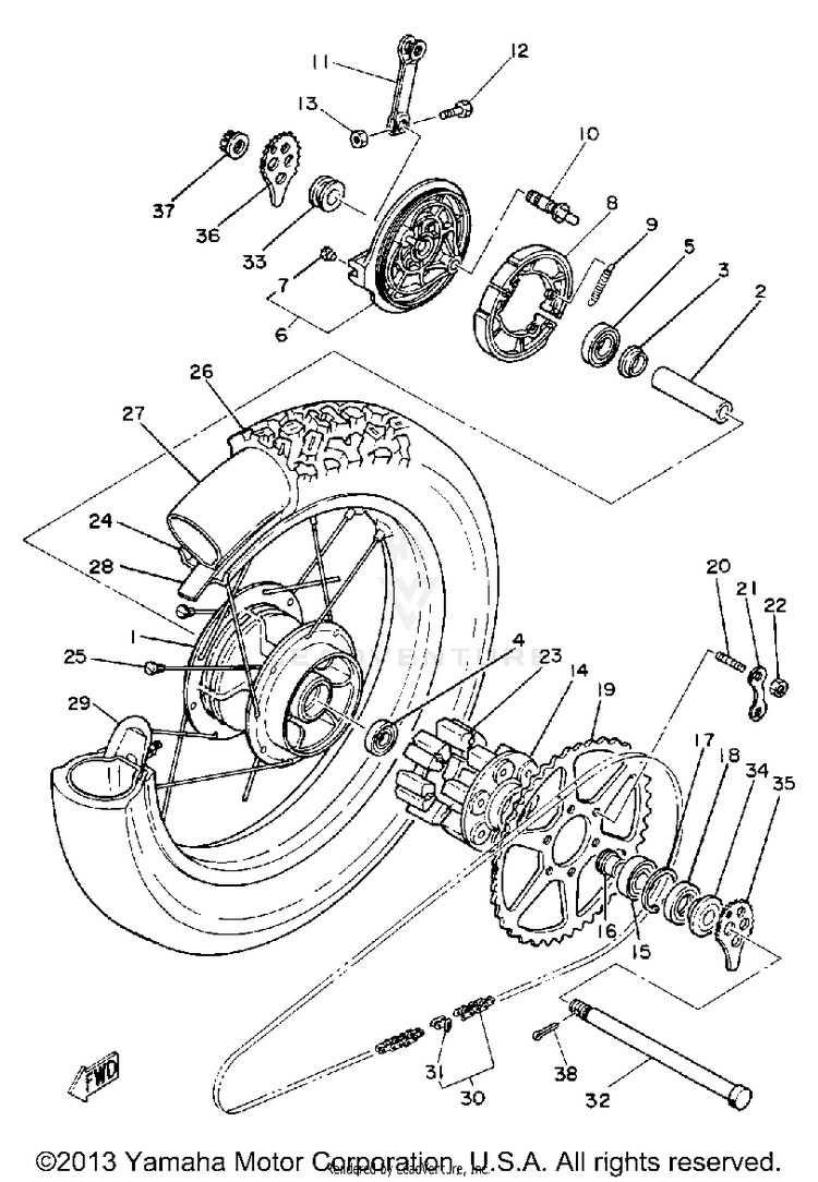 Rear Wheel Schematic