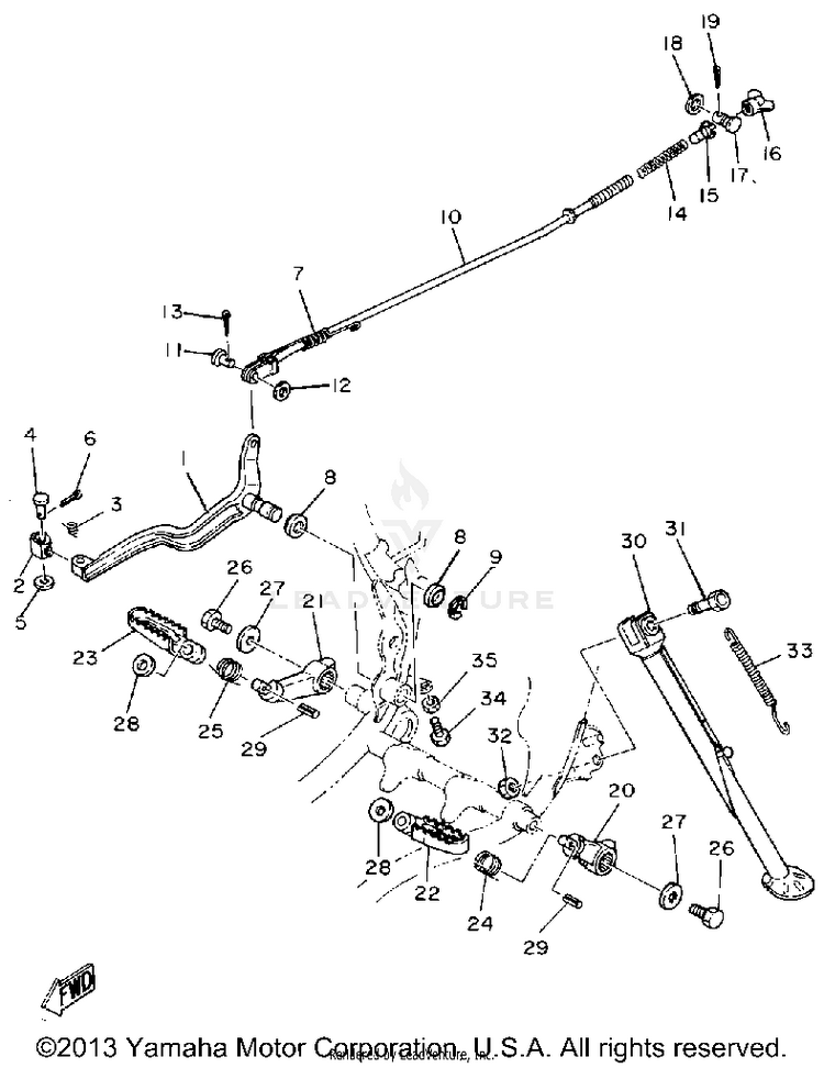 Stand-Footrest Schematic