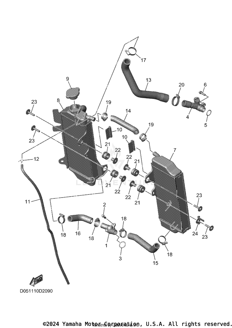 Radiator & Hose Schematic