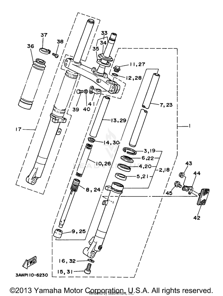 Front Fork Schematic