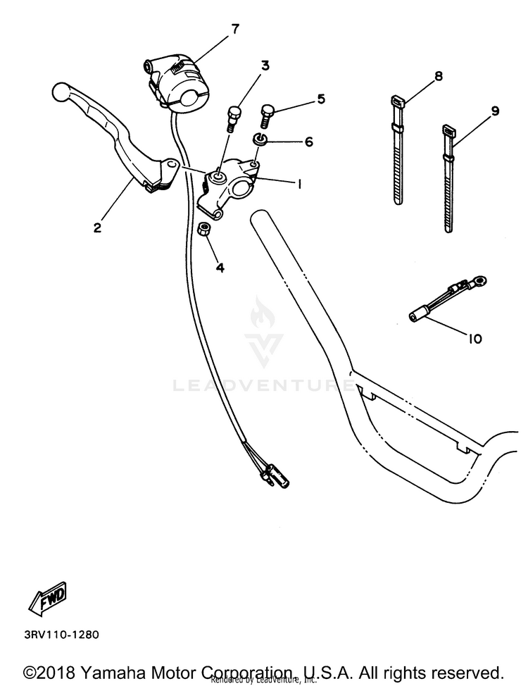 Handle Switch - Lever Schematic
