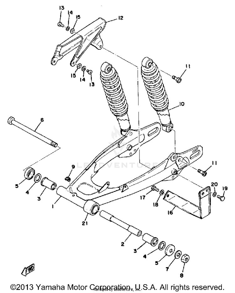 Rear Arm-Rear Cushion Schematic