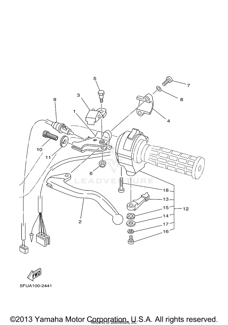 Handle Switch Lever Schematic