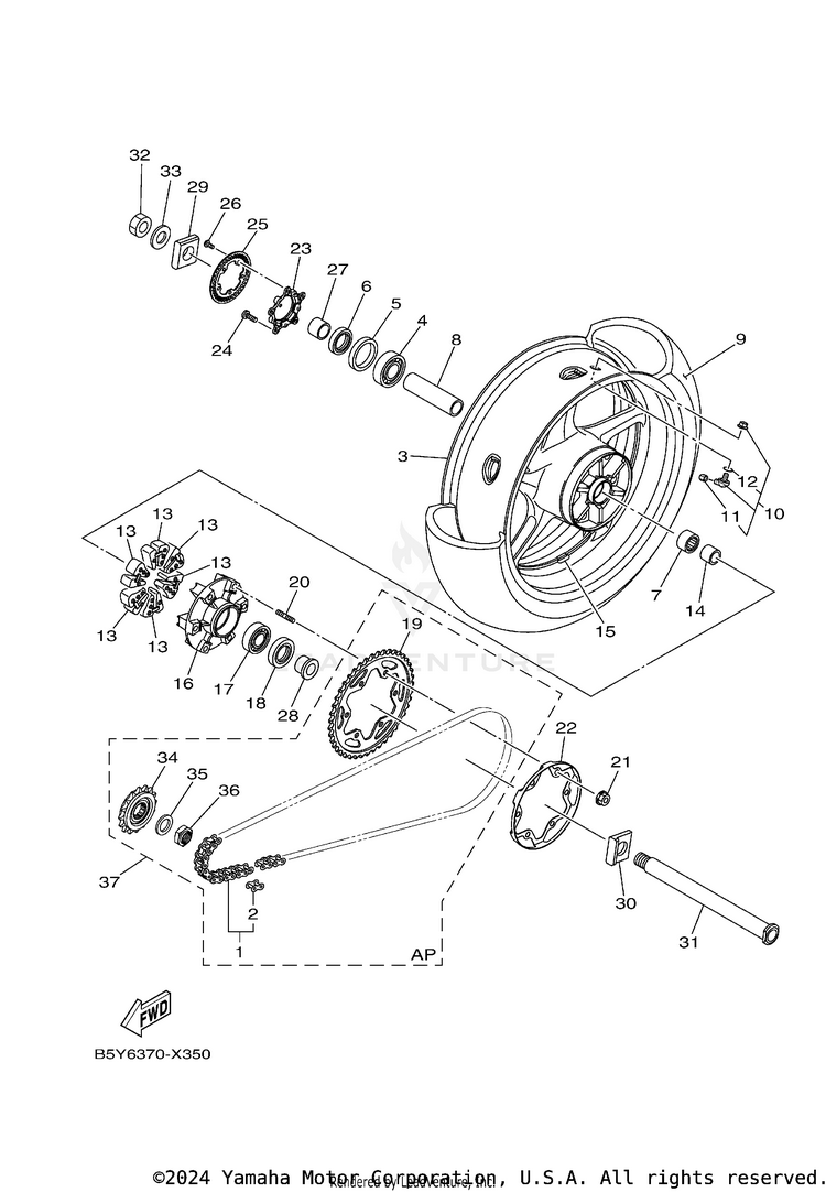 Rear Wheel Schematic