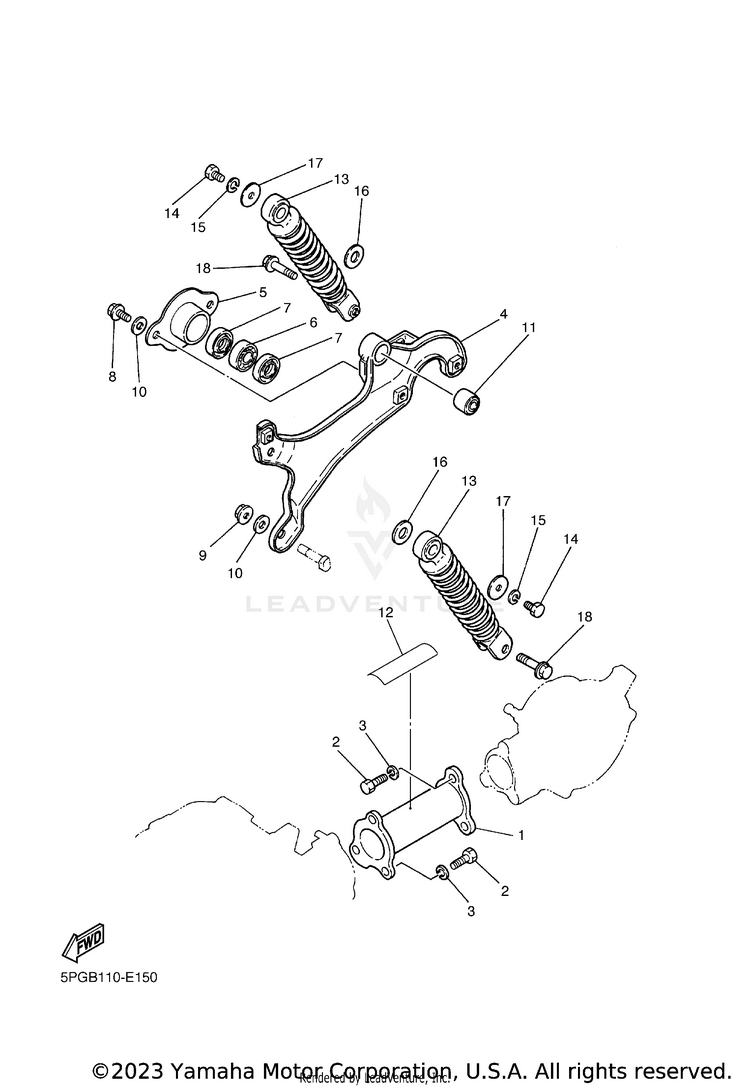 Rear Arm Suspension Schematic