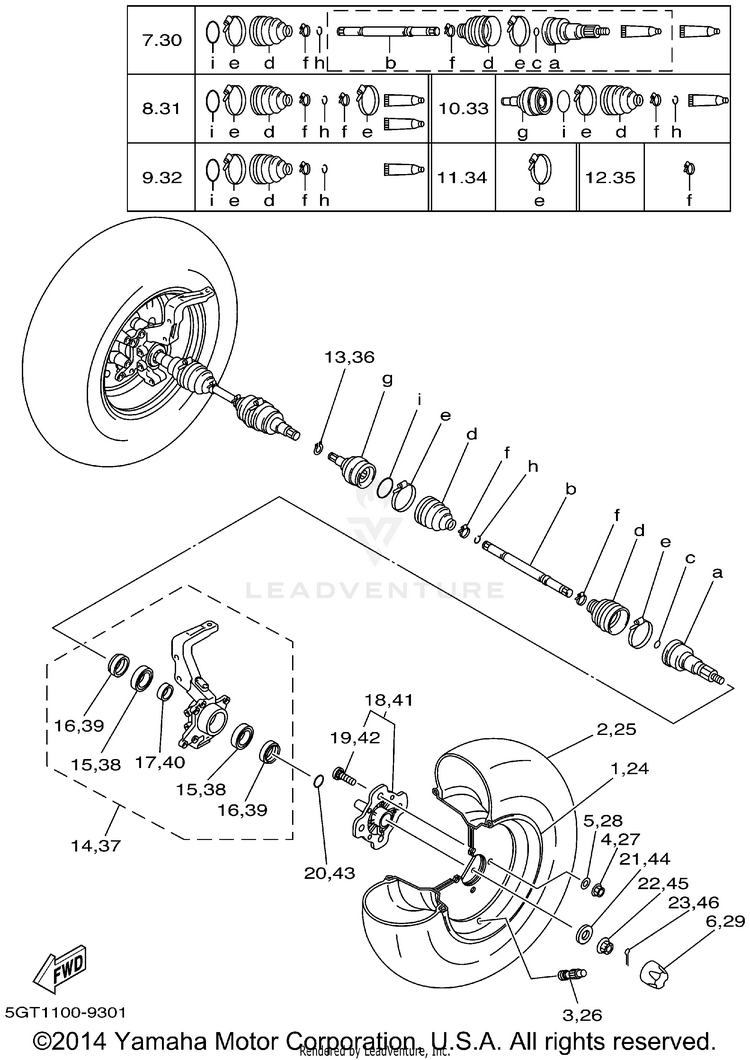 Front Wheel Schematic