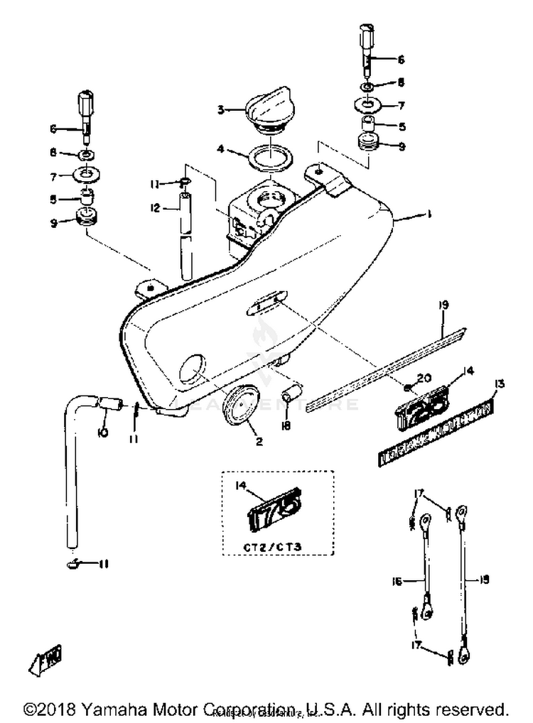Oil Tank AT3_CT3 - AT2 - 1972 Schematic