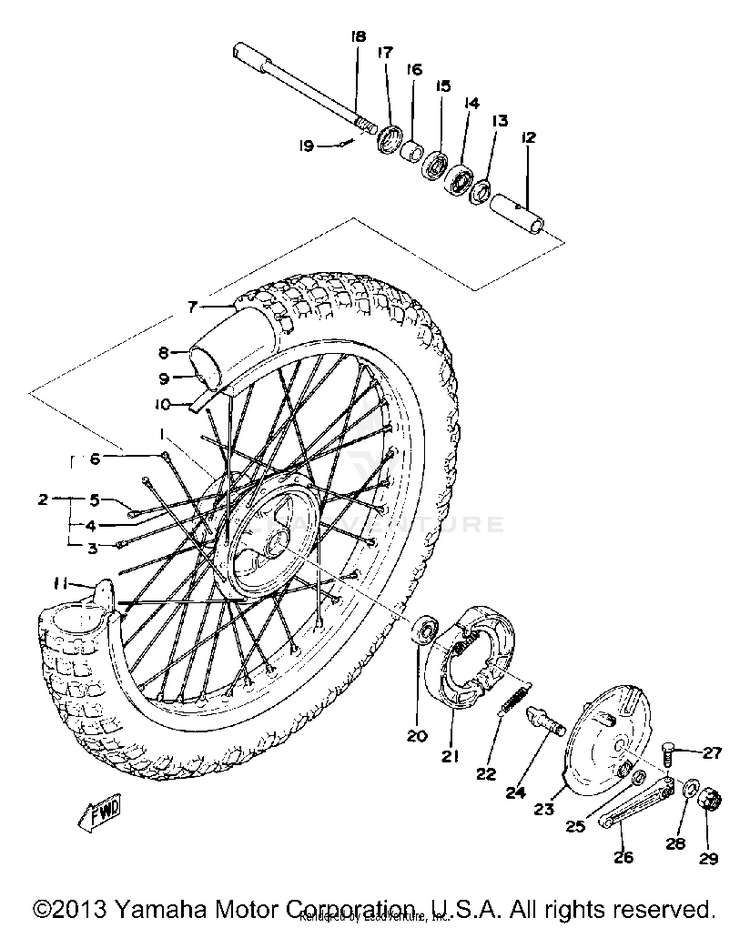 Front Wheel Schematic