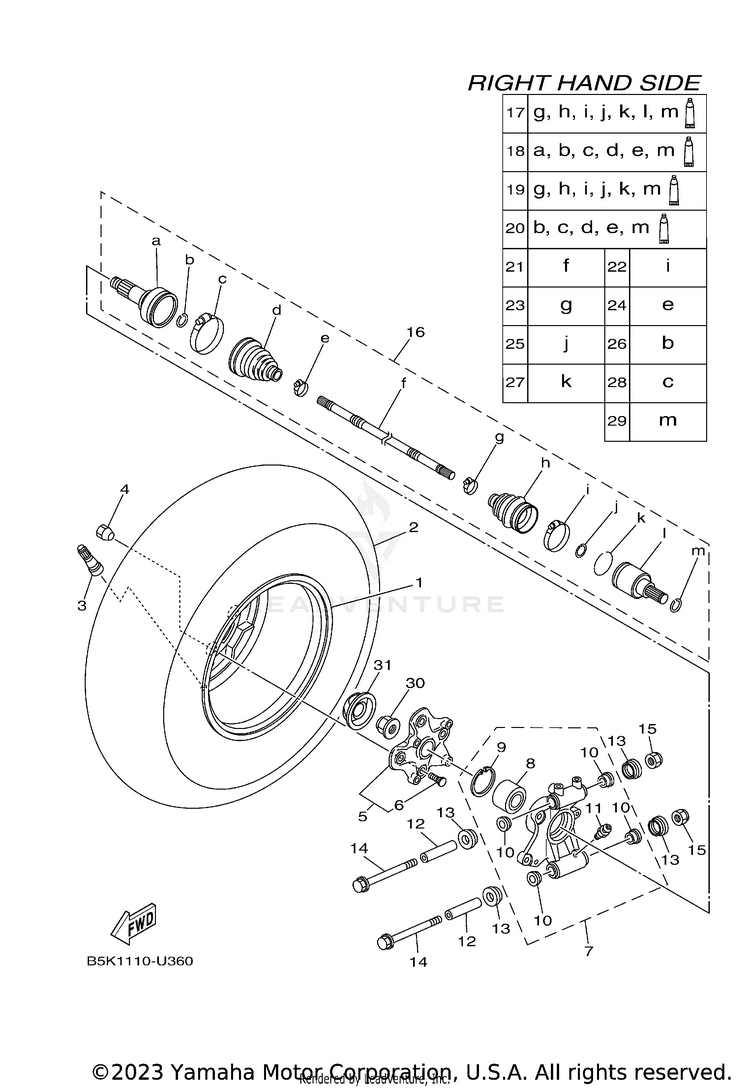 Rear Wheel 2 Schematic