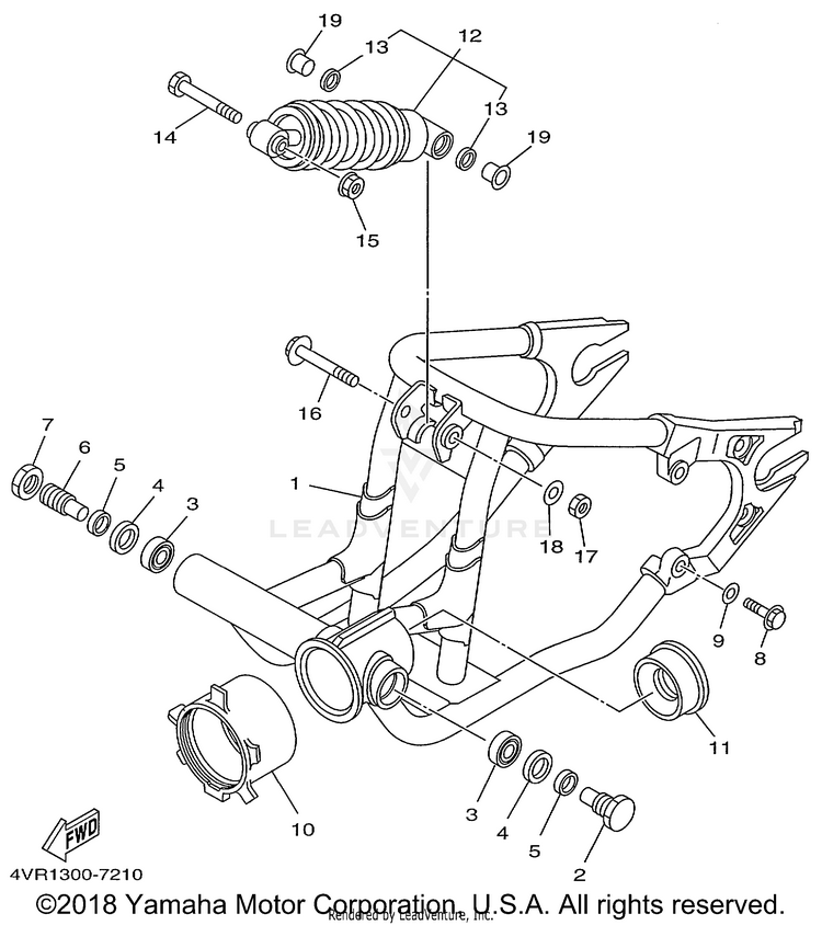 Rear Arm Suspension Schematic
