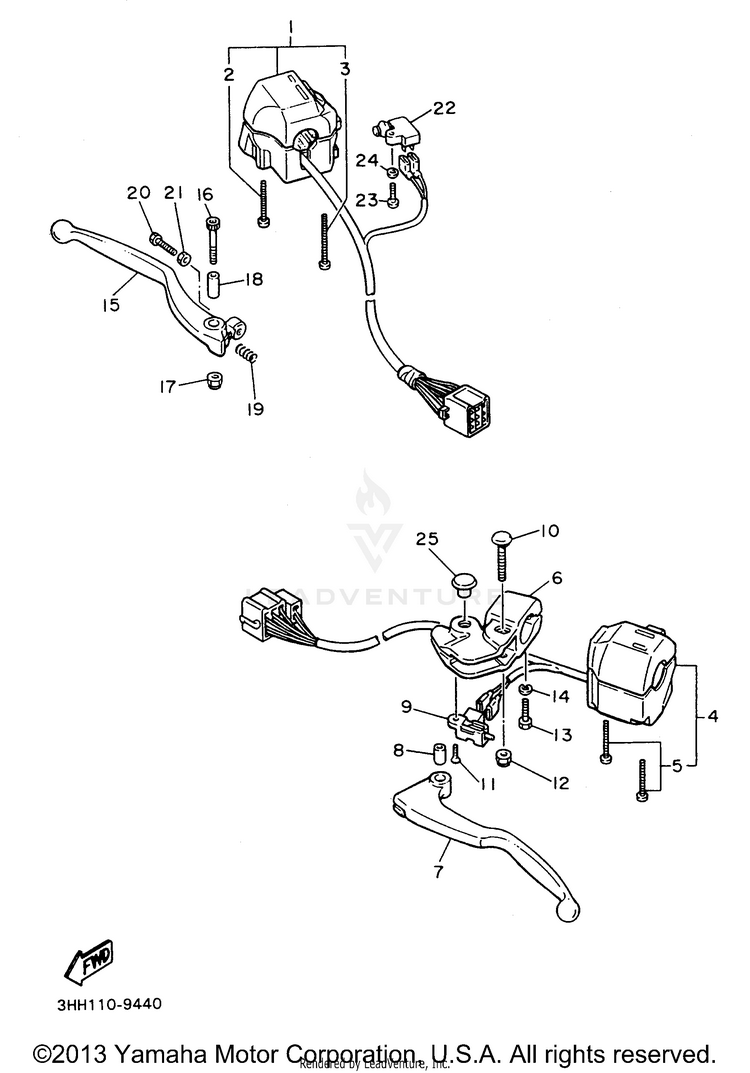 Handle Switch Lever Schematic