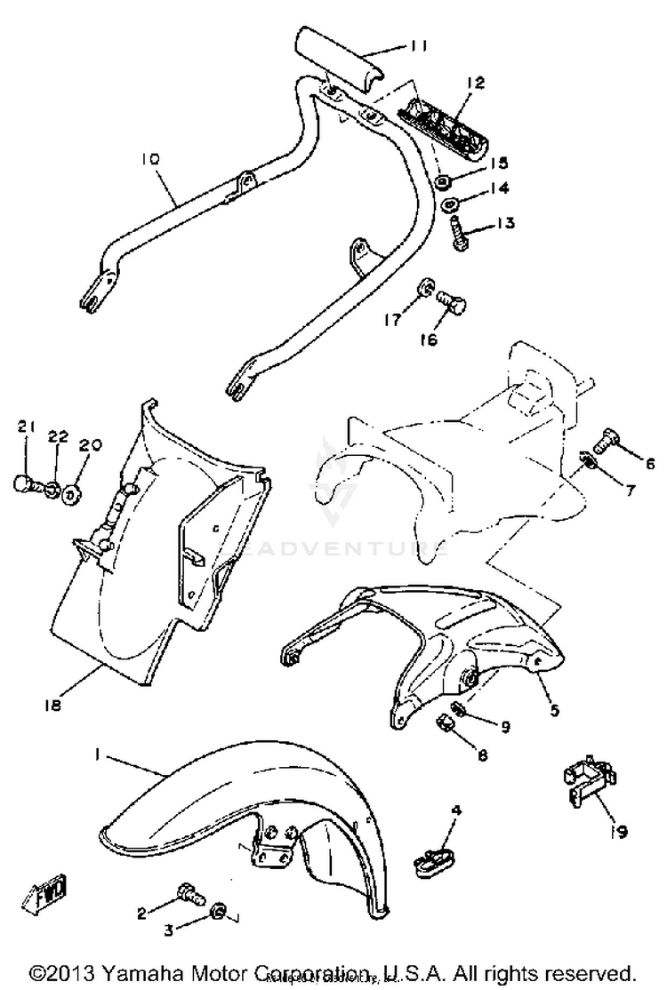Front Fender Rear Fender Schematic