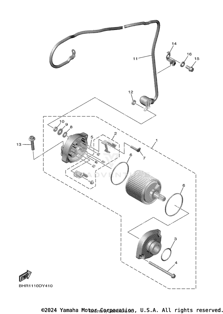 Starting Motor Schematic