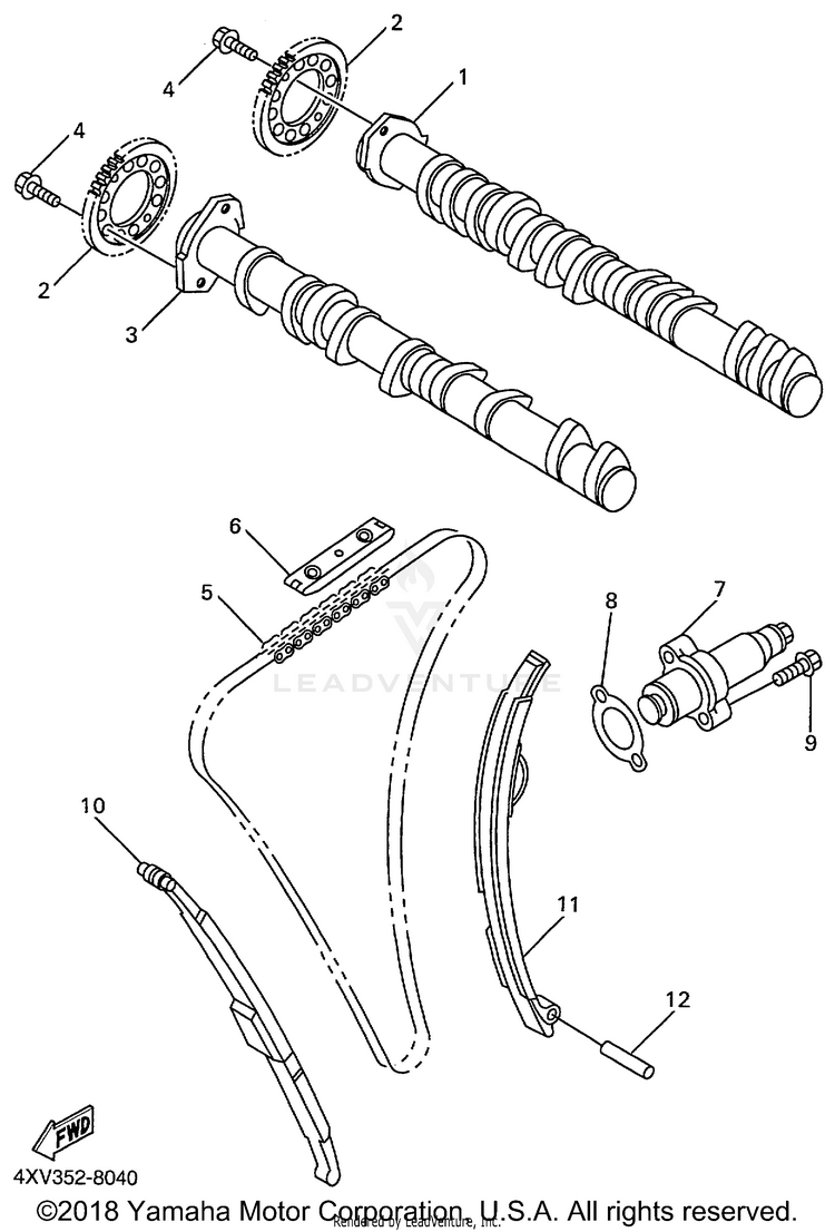 Camshaft Chain Schematic