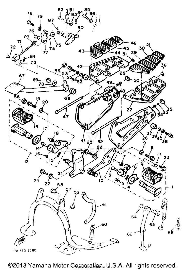 Stand Footrest Schematic