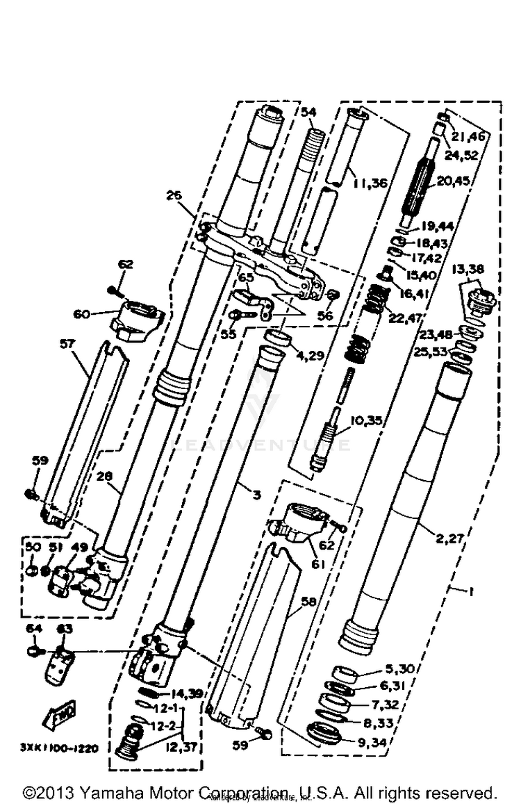 Front Fork Schematic