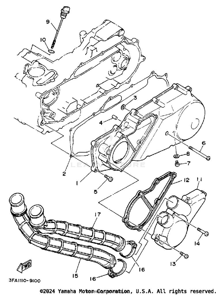 Crankcase Cover Schematic