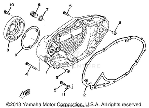 Crankcase Cover (right) Schematic
