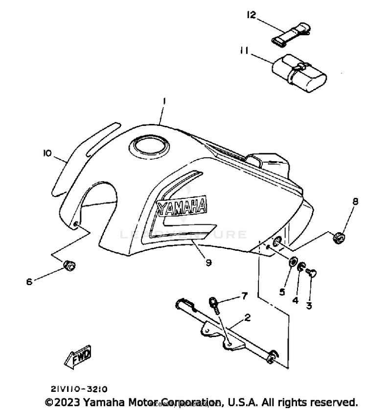Side Cover - Tool Ytm200k Schematic