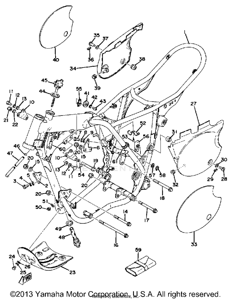 Frame - Side Cover Schematic