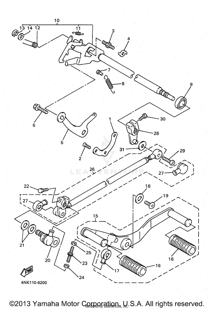 Shift Shaft Schematic