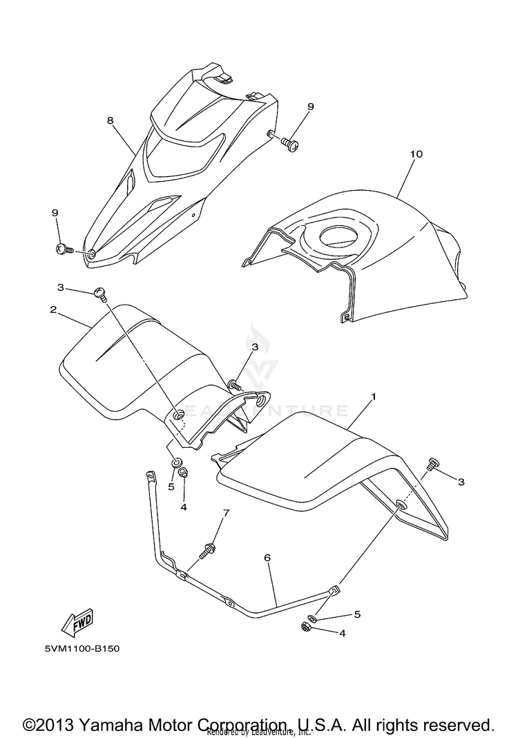 Front Fender Schematic