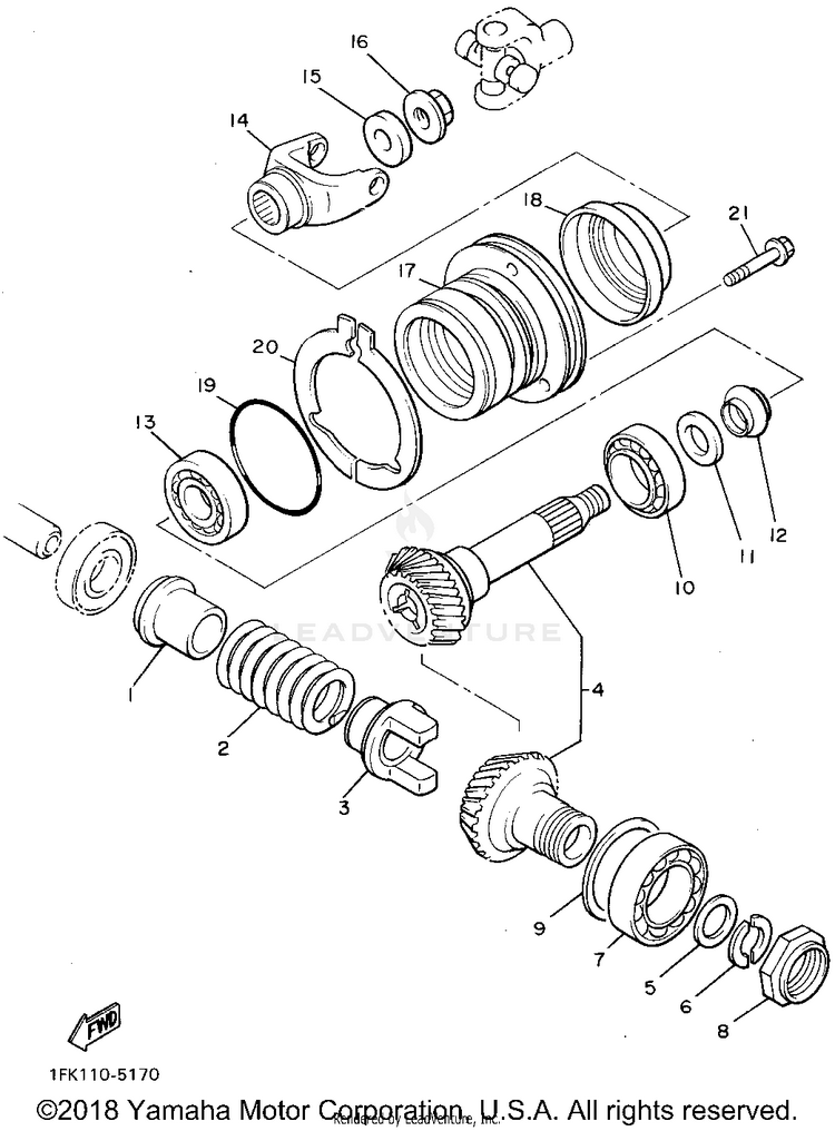 Middle Drive Gear Schematic