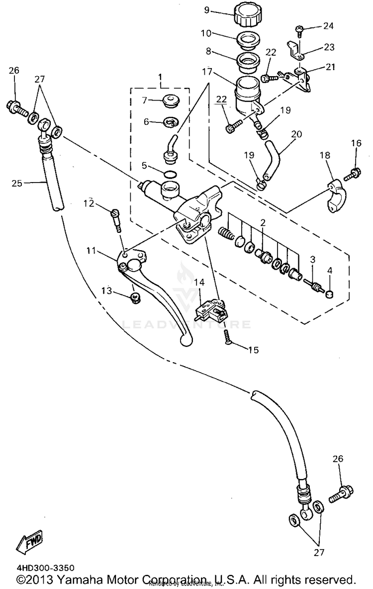 Front Master Cylinder 2 Schematic