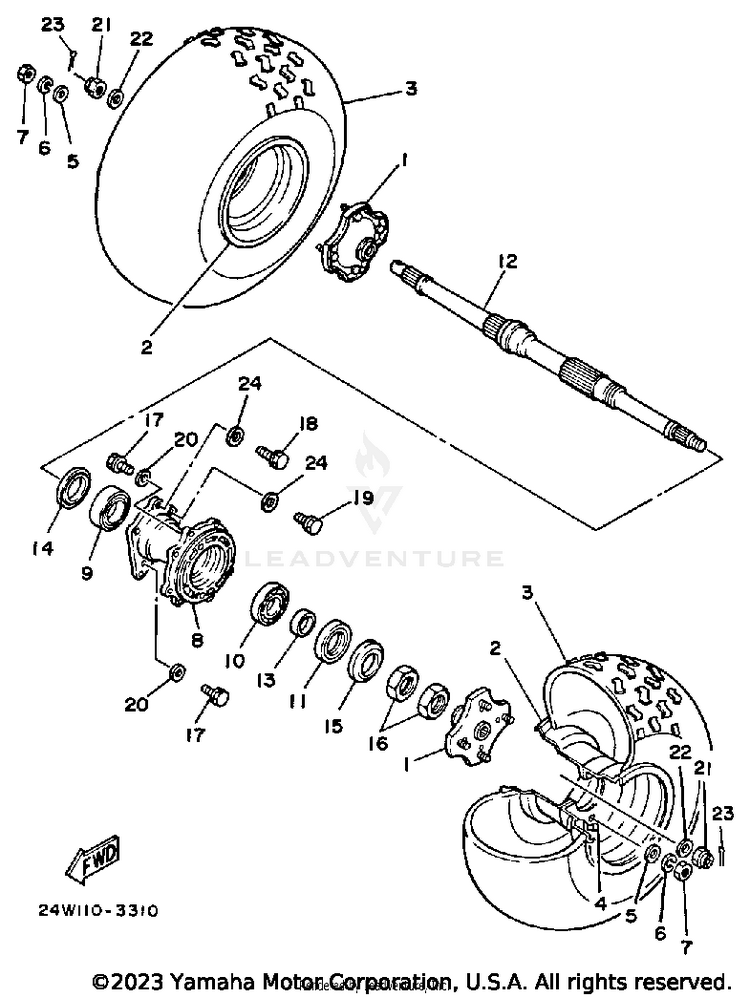 Rear Wheel Schematic