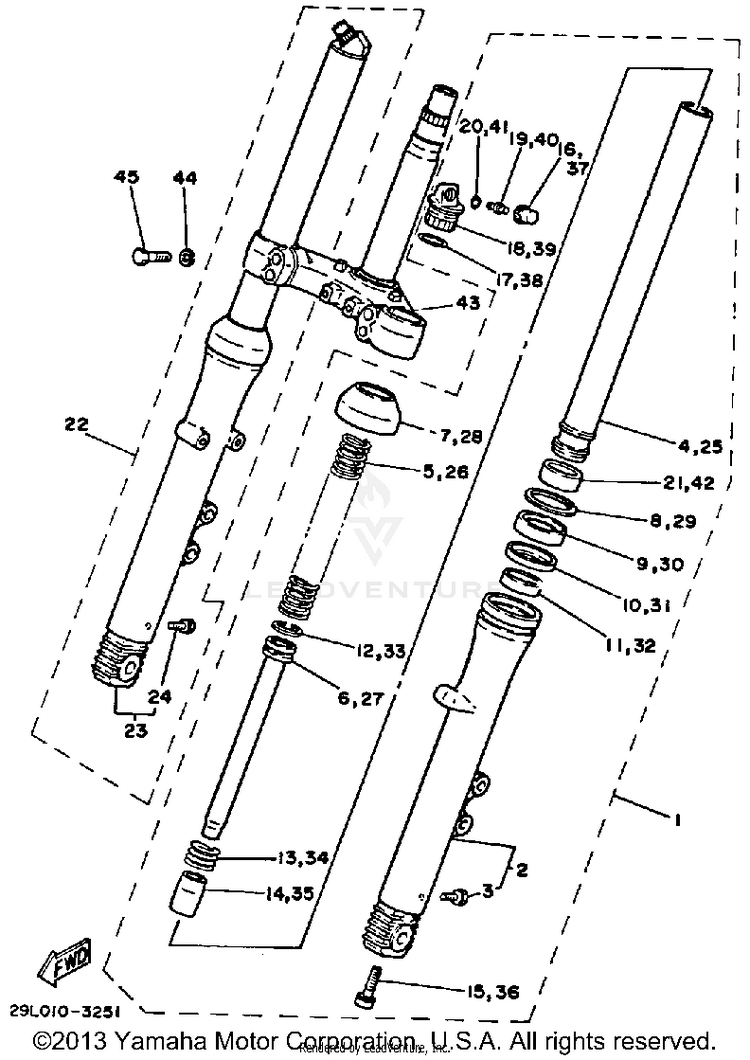 Front Fork Schematic
