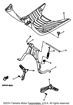 Stand Footrest Schematic