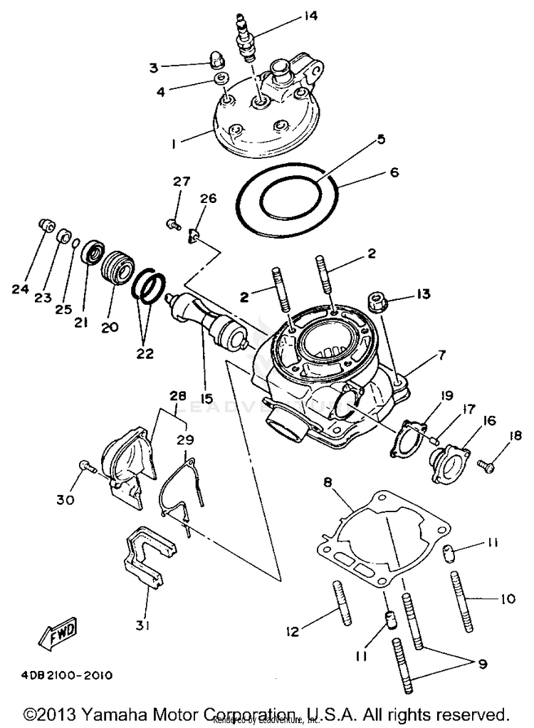 Cylinder Head Schematic