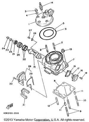 Cylinder Head Schematic