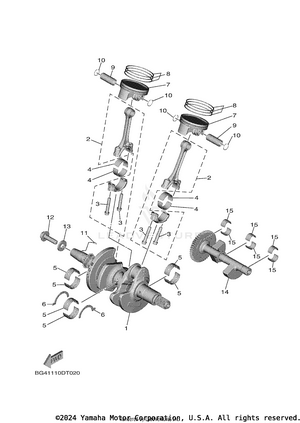 Crankshaft Piston Schematic