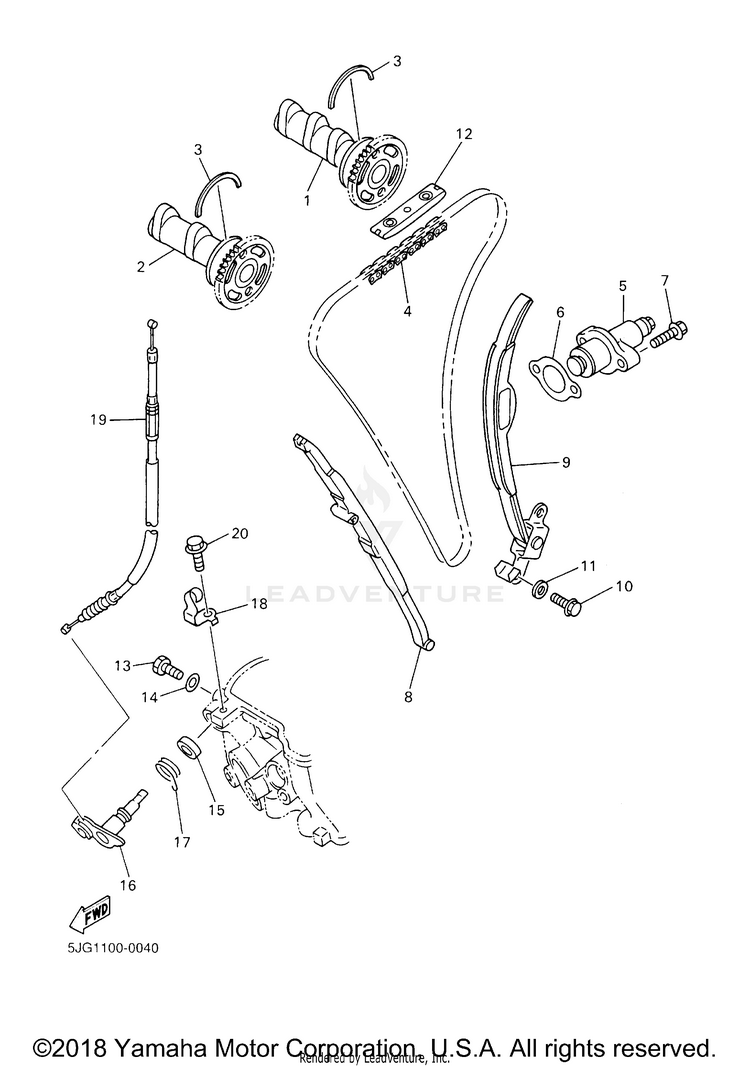 Camshaft Chain Schematic