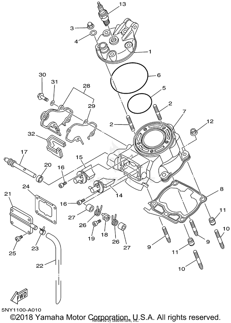 Cylinder Head Schematic