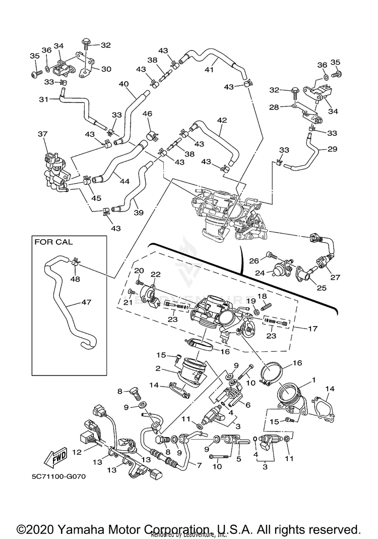 Intake RAIDER - XV19CXCR - 2008 Schematic