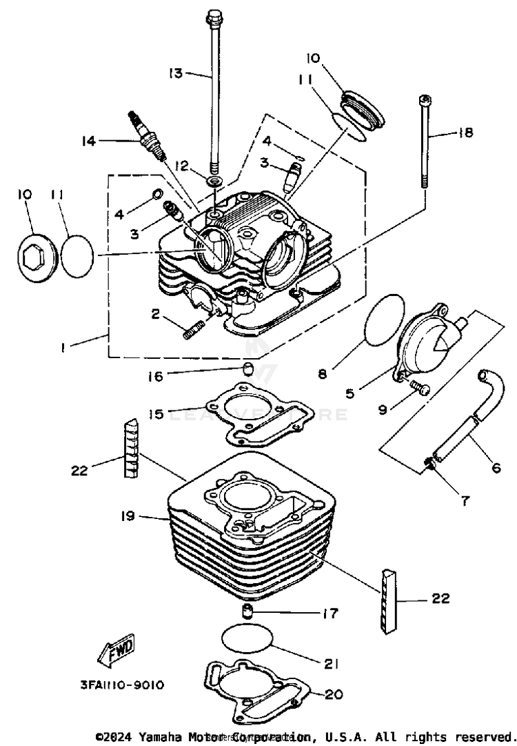 Cylinder Head-Cylinder Schematic