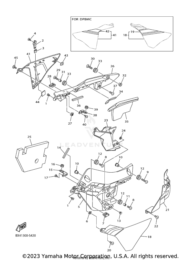 Cowling 3 YZFR1 - YZFR1HCB - 2017 Schematic