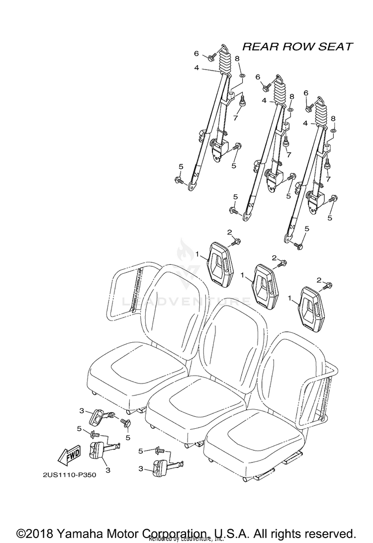 Seat 4 VIKING VI - YXC700DFG - 2015 Schematic