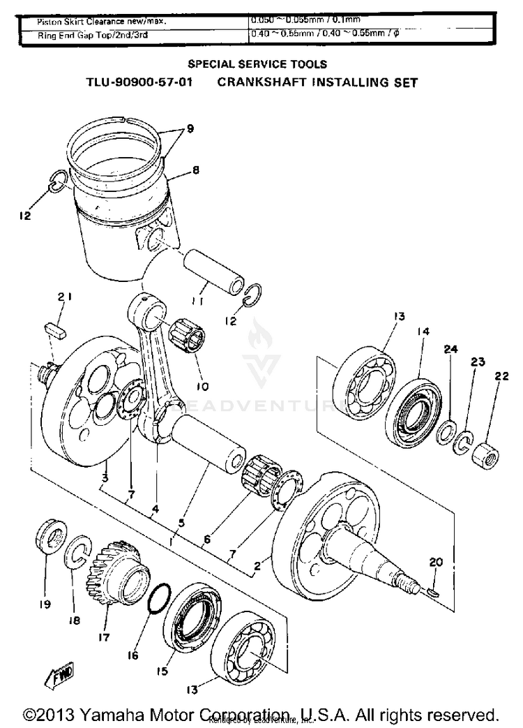 Crank-Piston Schematic