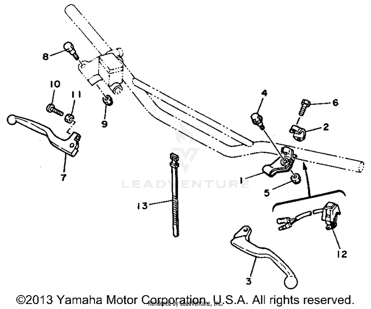 Handle Switch - Lever Schematic