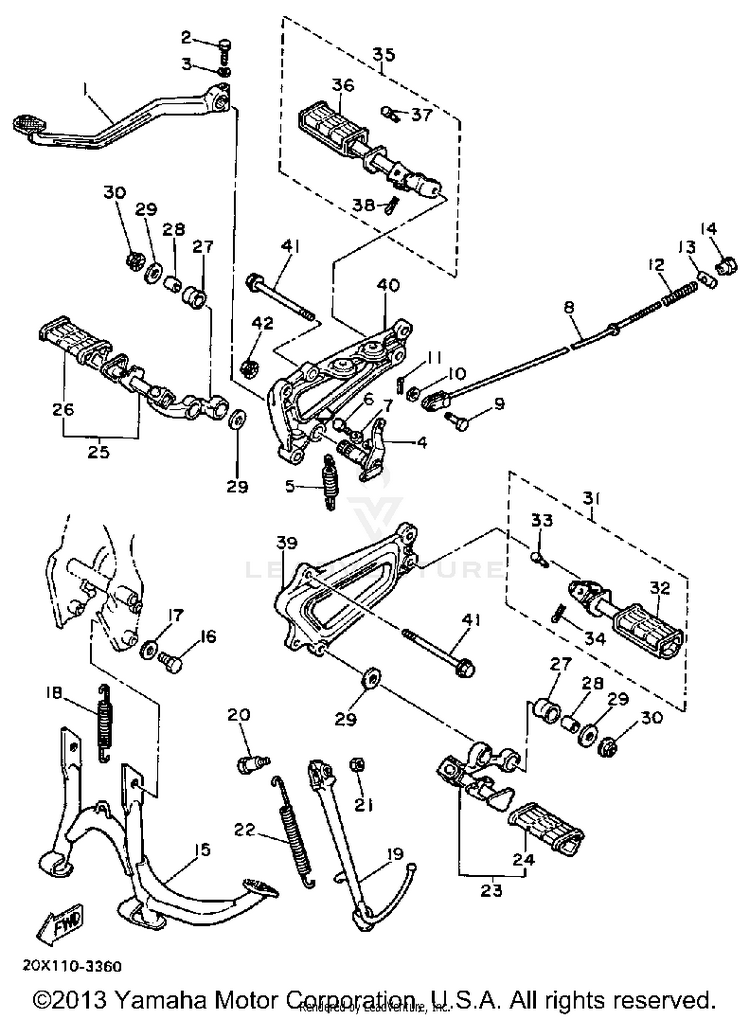 Stand Footrest Schematic