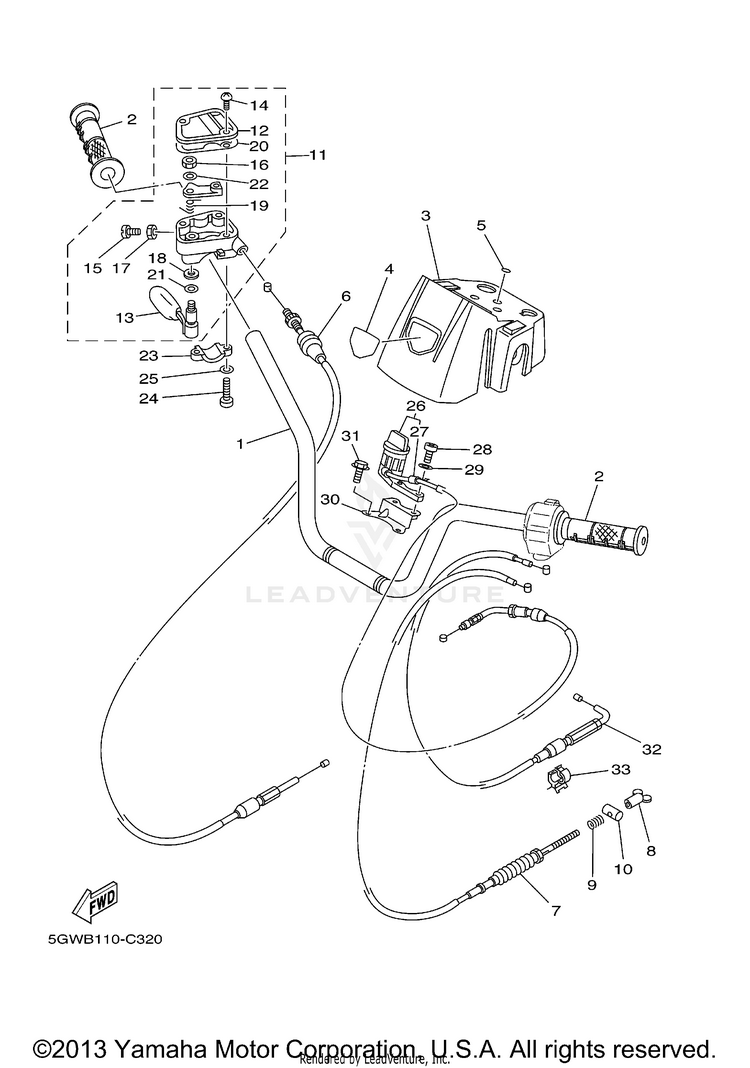 Steering Handle Cable Schematic
