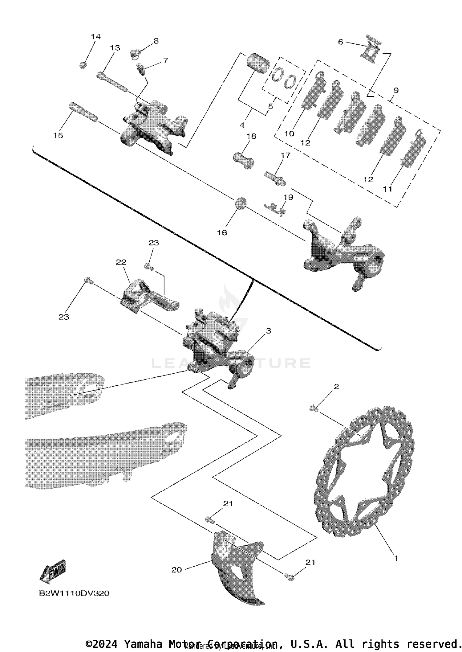 REAR BRAKE CALIPER