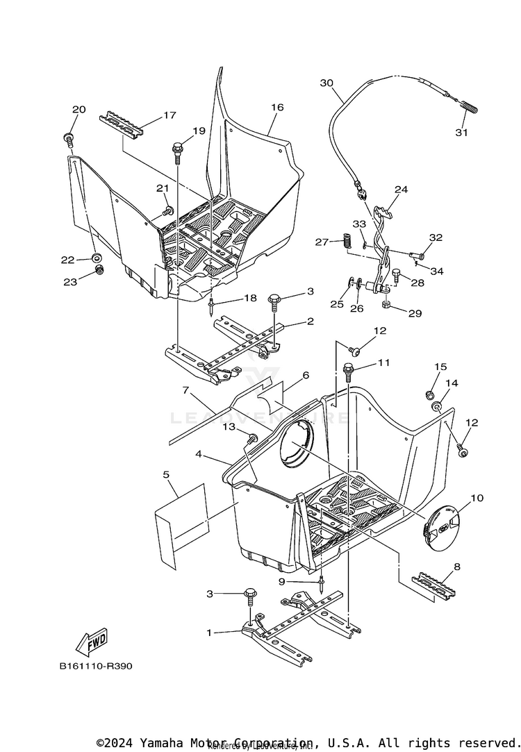 Stand & Footrest Schematic